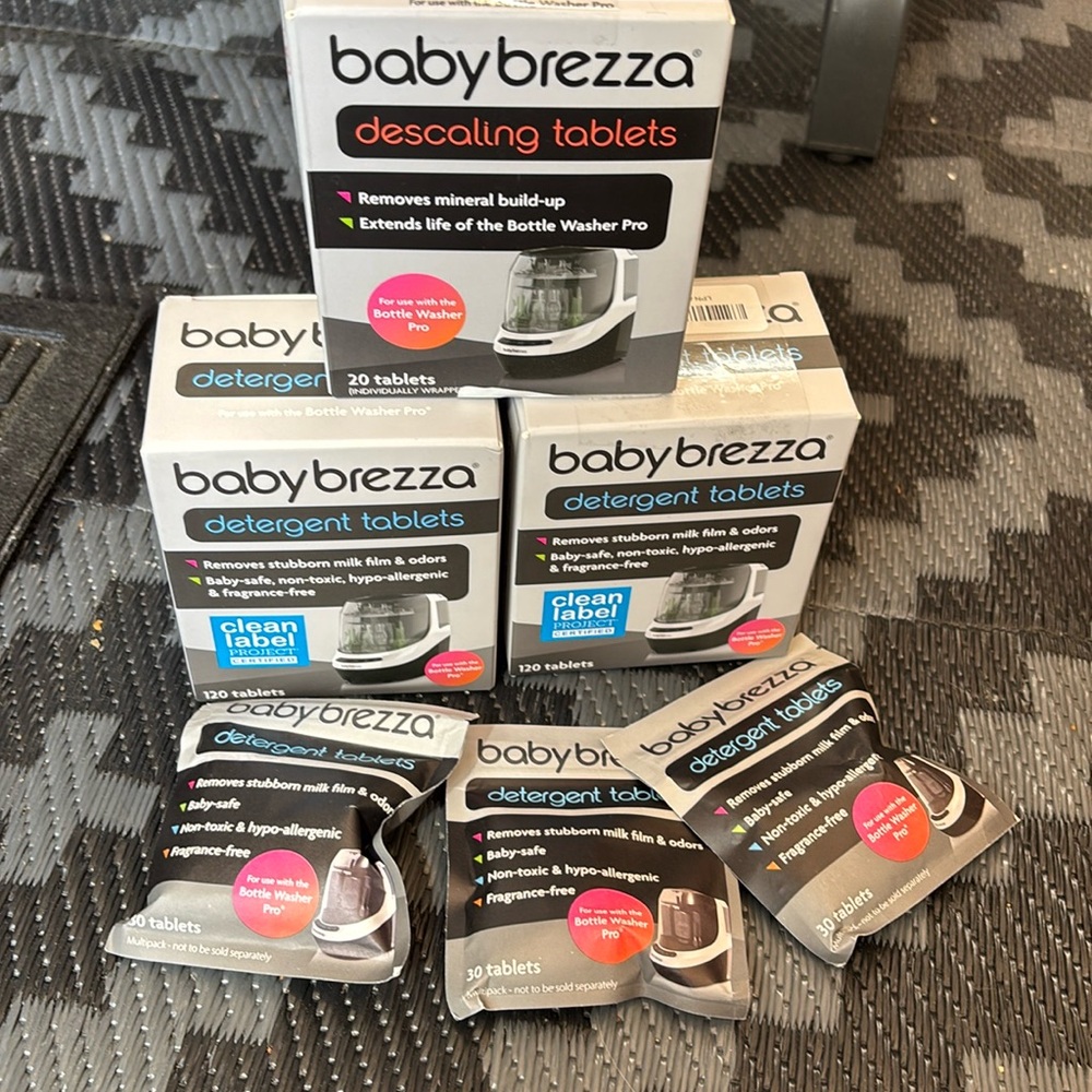 Detergent Soap Tablets Baby Brezza Bottle Washer Pro+ 1 descaling tablets